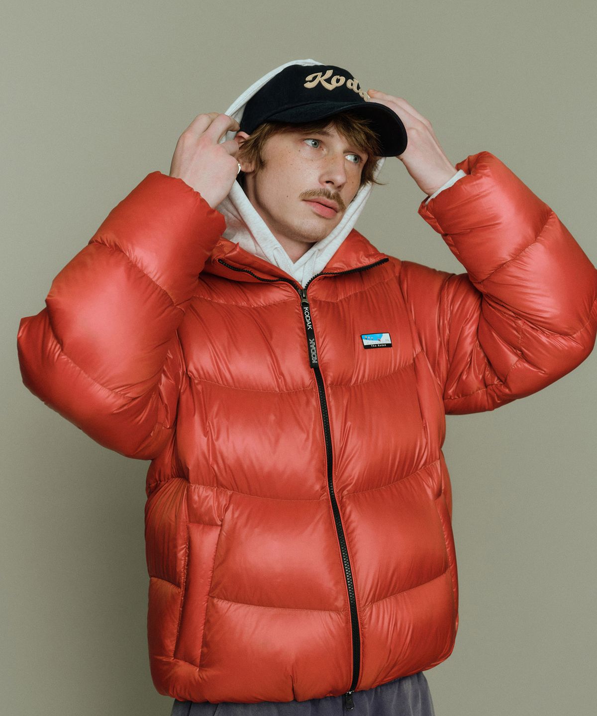 코닥(KODAK) 컬러라마 구스 다운 자켓 ORANGE