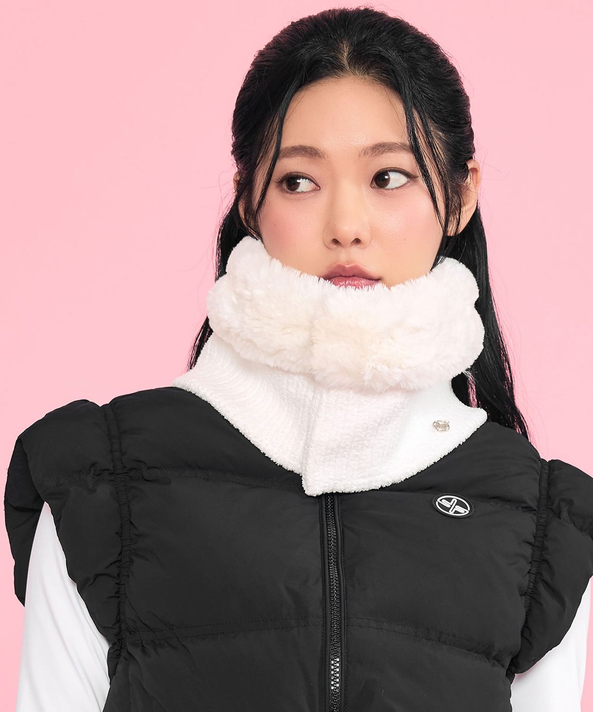 젝시믹스(XEXYMIX) 퍼 믹스 니트 넥 워머 XUK4AZ1708