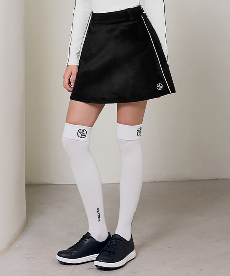 코듀로이 파이핑 배색 스커트 XFK3RK1207