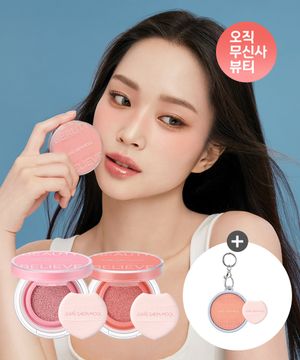 [SET] 아티스트 쿠션 블러쉬 + 블러쉬 블러 (블러쉬 키링 케이스 + 꽃퍼프 1매 증정)