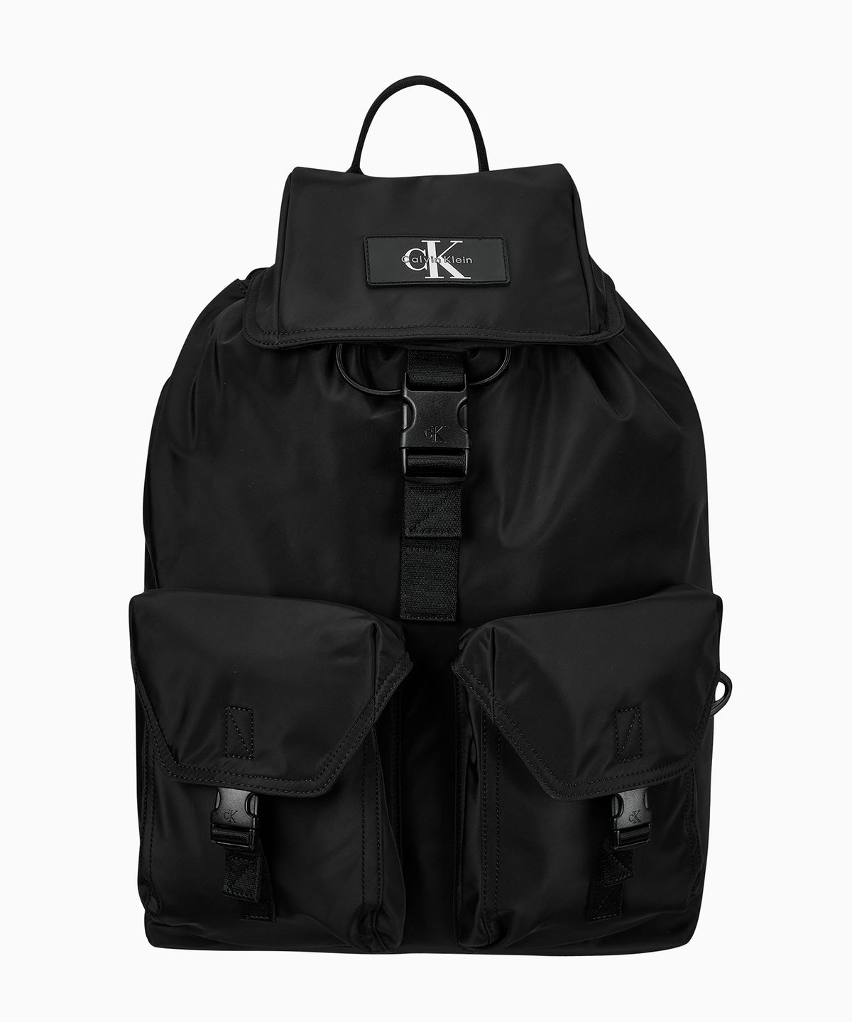 캘빈클라인 진(CALVIN KLEIN JEANS) 블랙 CKJ 리버서블 플랩 투포켓 백팩 4G3154G UB1