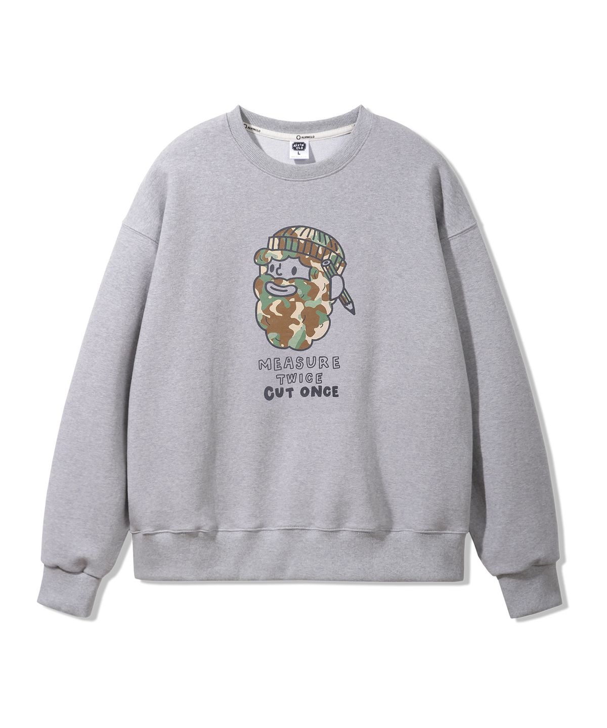 앨빈클로(ALVINCLO) CAMO PAINT CLUB 오버핏 맨투맨 MAR286 (2 COLOR)