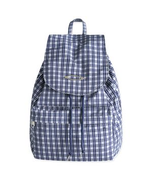 NOI1779 체크 플랩 백팩 (네이비)