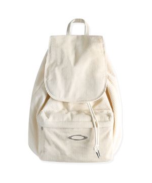 NOI1791 코듀로이 플랩 백팩 (아이보리)