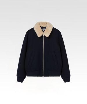 드래프트 울 블루종 네이비