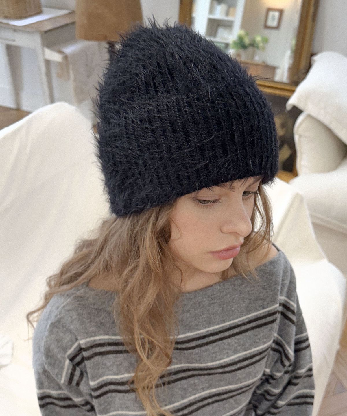 딜라이디(DELIDI) Doodle beanie (black)