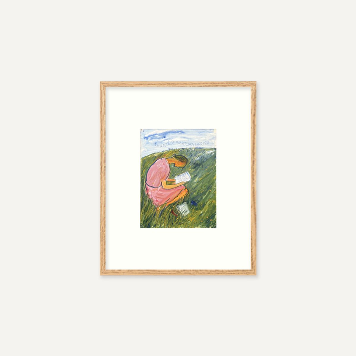그릿시즌(GREET SEASON) 샬롯 살로몬 Charlotte reads (액자 포함)
