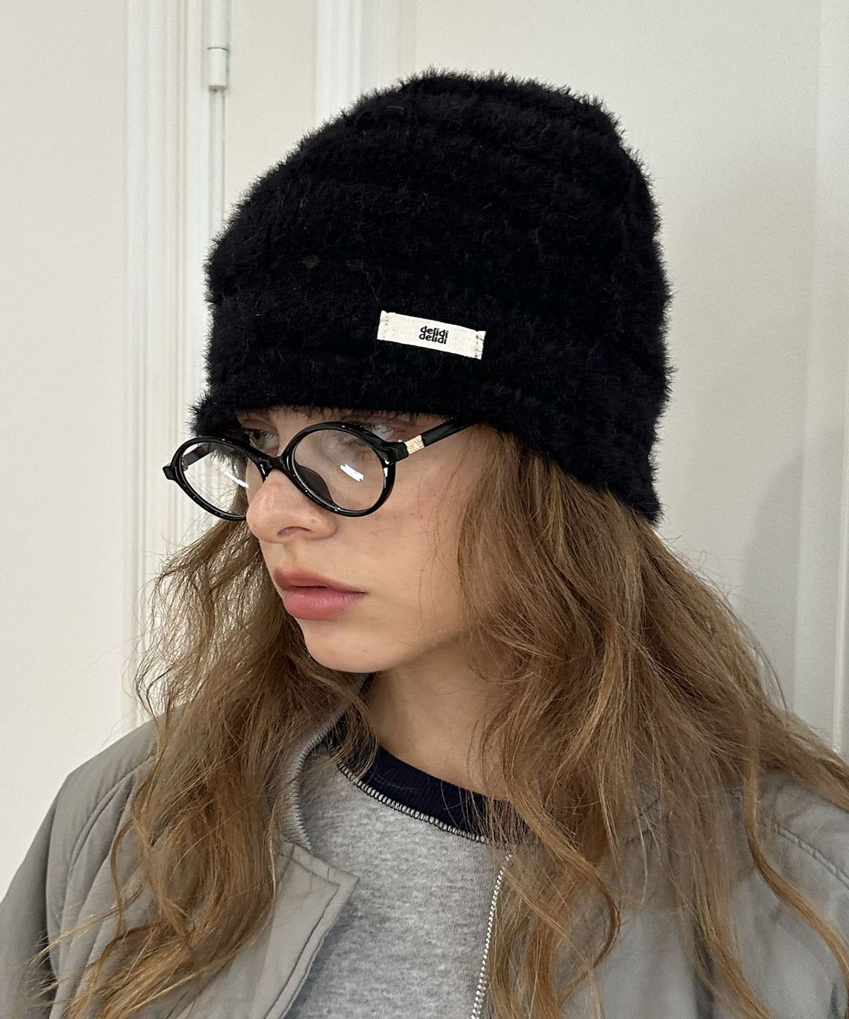딜라이디(DELIDI) Ticklish beanie (black)
