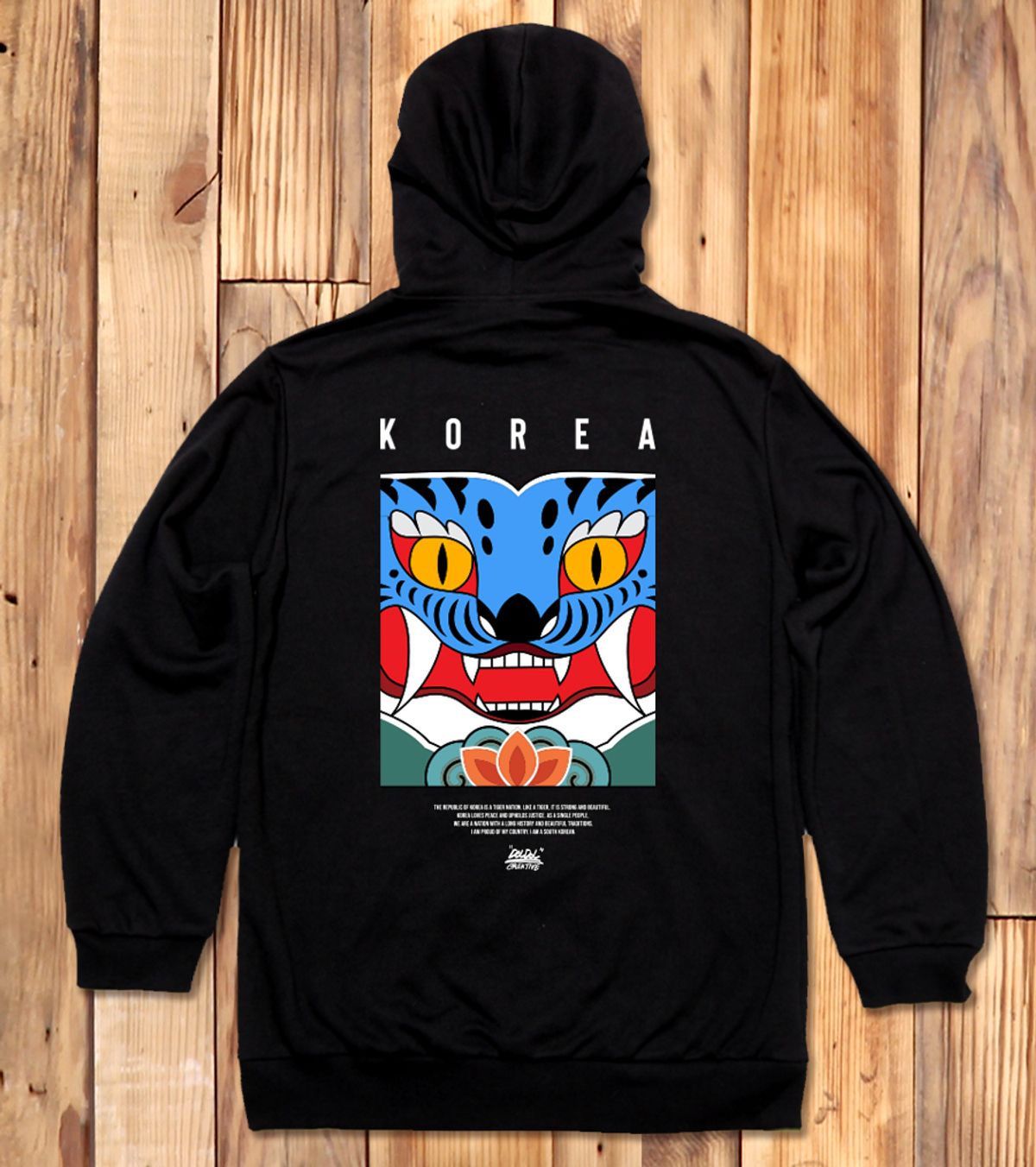 돌돌(DOLDOL) DMK_HOODY_180 그래피티 아티스트 데빌몽키 호랑이 대한민국 후드티 후디