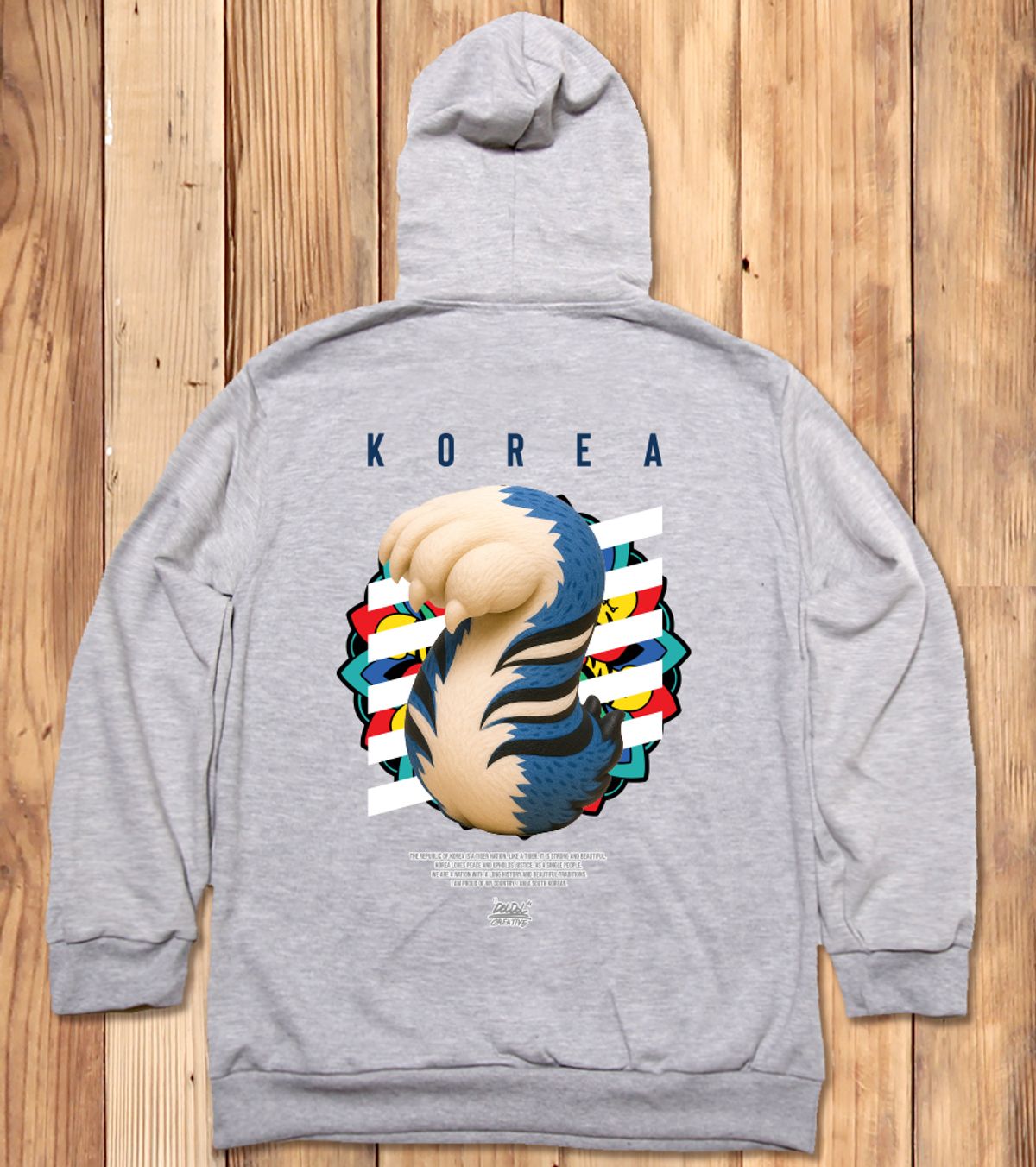 돌돌(DOLDOL) DMK_HOODY_181 그래피티 아티스트 데빌몽키 호랑이 대한민국 후드티 후디