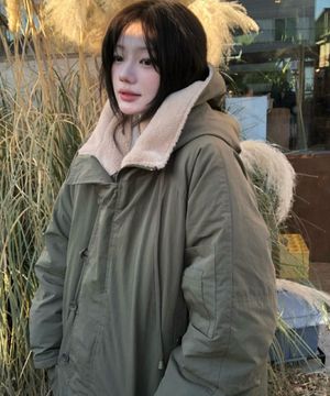 N-3B 피쉬테일 플라이트 덤블 패딩 야상 코트_KHAKI(WC25-OT05)