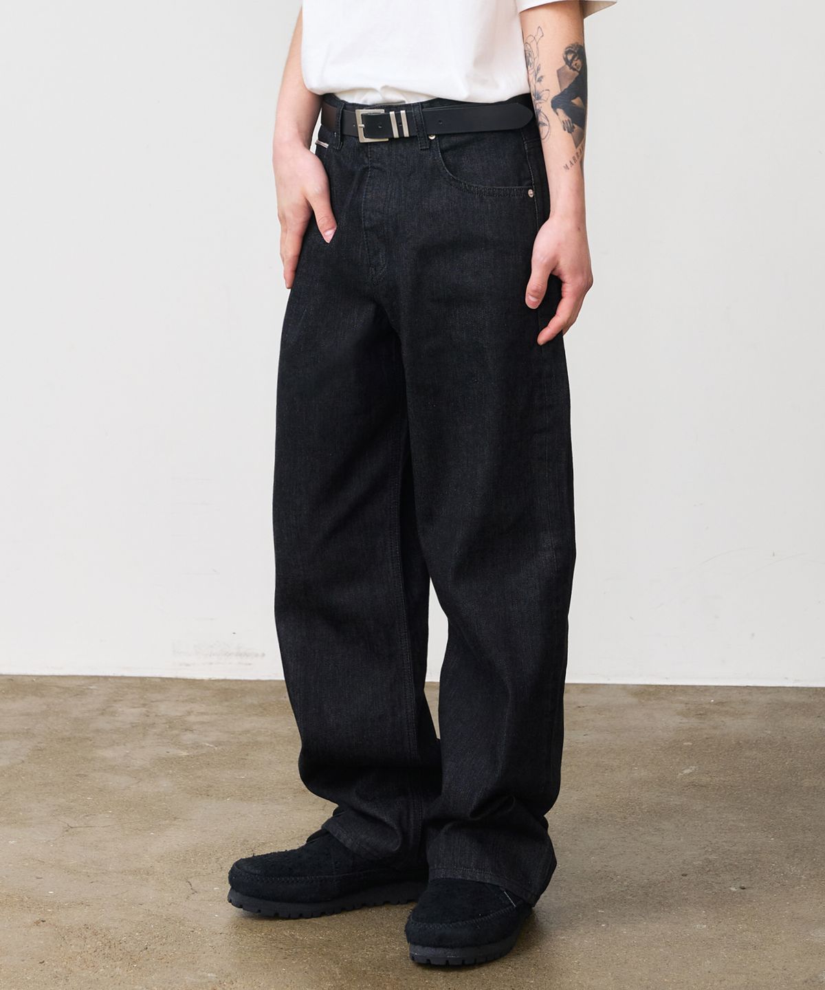 덴메이드(DENMADE) DEN0001 Selvedge Extra Wide Fit (One Black)