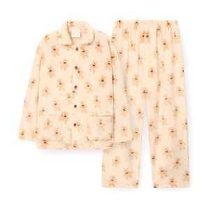 남성 G126 크리미베어 긴소매 파자마 세트