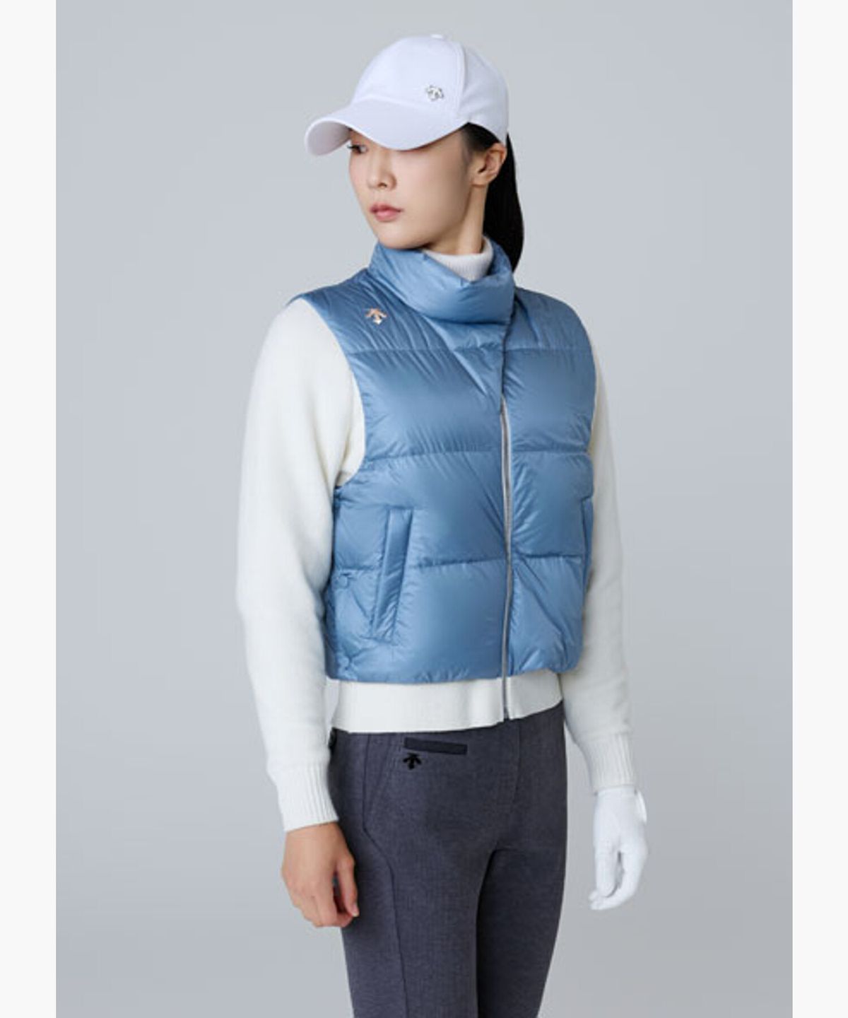 데상트 골프(DESCENTE GOLF) 여성 하이브리드 다운 점퍼  DQ42WFKOO1