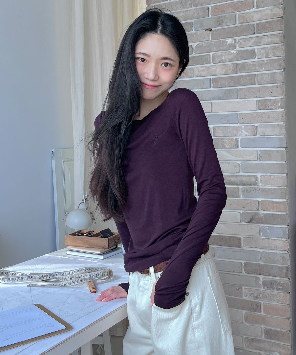 시티브리즈(CITYBREEZE) 세렌 울 긴팔 티셔츠_5COLORS