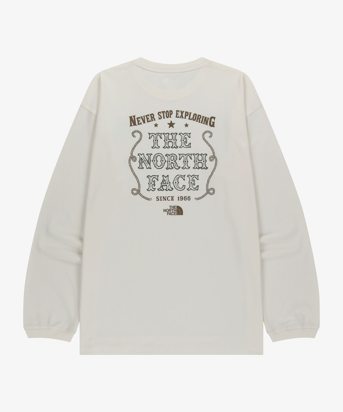 노스페이스(THE NORTH FACE) NT7TR51K 빈티지 긴팔 라운드티 CREAM