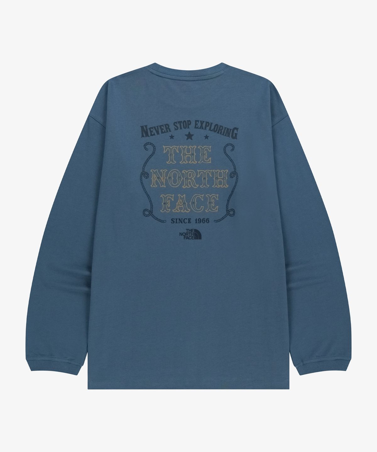 노스페이스(THE NORTH FACE) NT7TR51L 빈티지 긴팔 라운드티 DUSK_BLUE