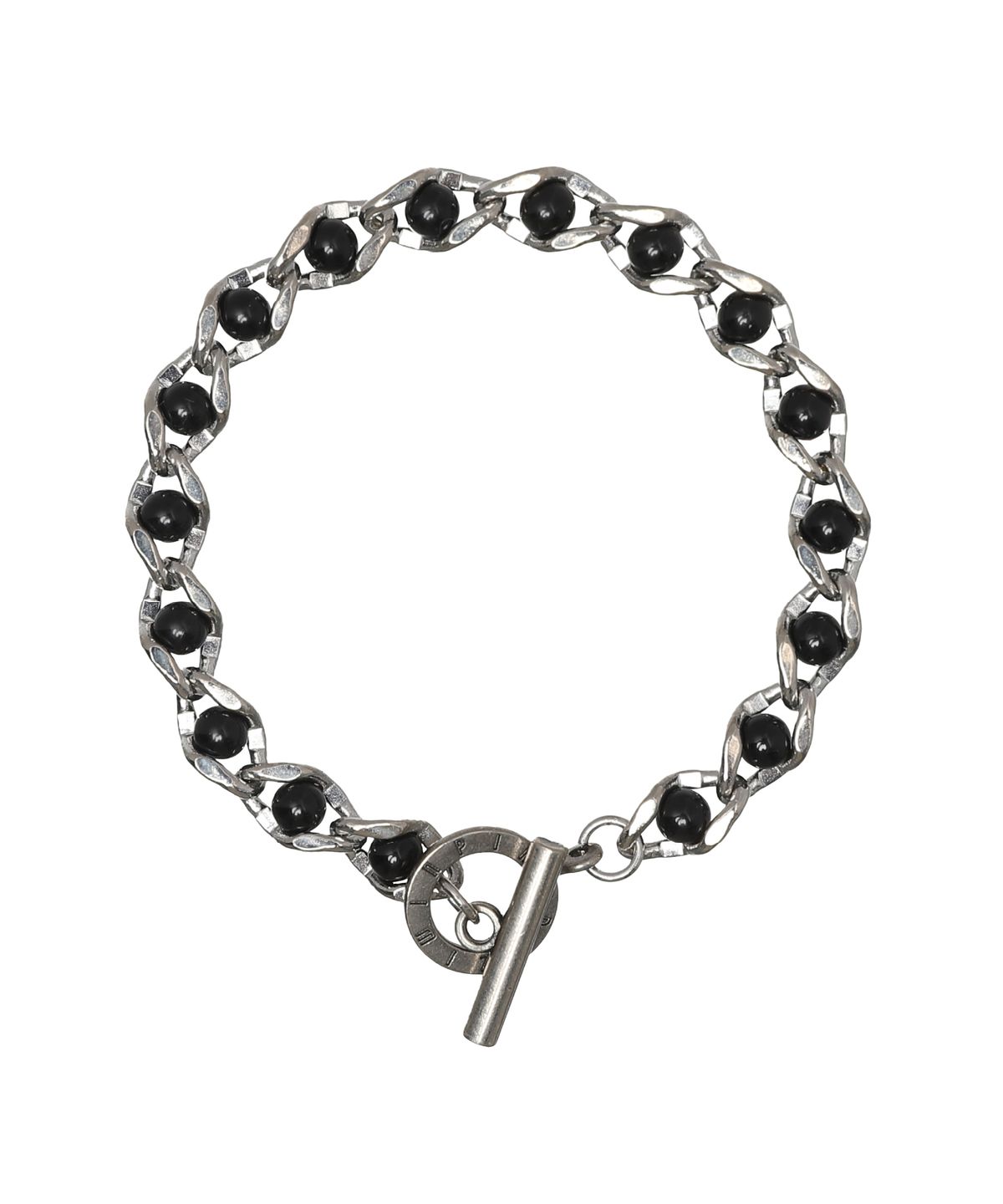 피마다지윈(PIMADAZIWIN) Bold Chain Black Pearl Bracelet