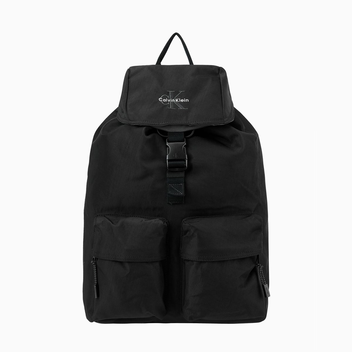 캘빈클라인 진(CALVIN KLEIN JEANS) 볼드 로고 나일론 플랩 백팩 4D3270G UB1