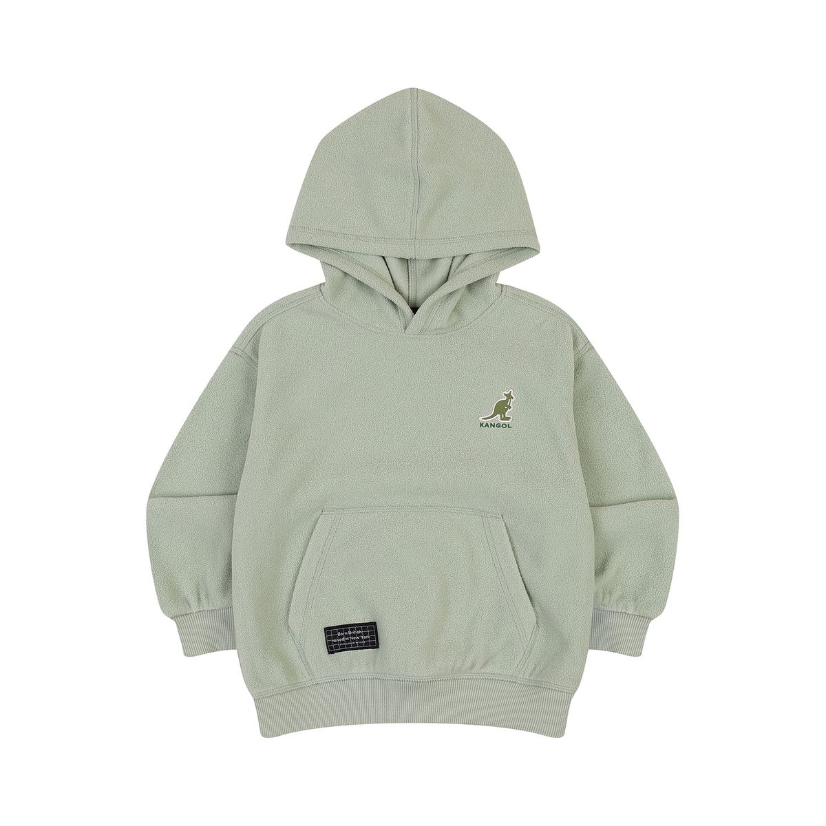 캉골키즈(KANGOL KIDS) 로고 포인트 플리스 후디 RD 0201 민트