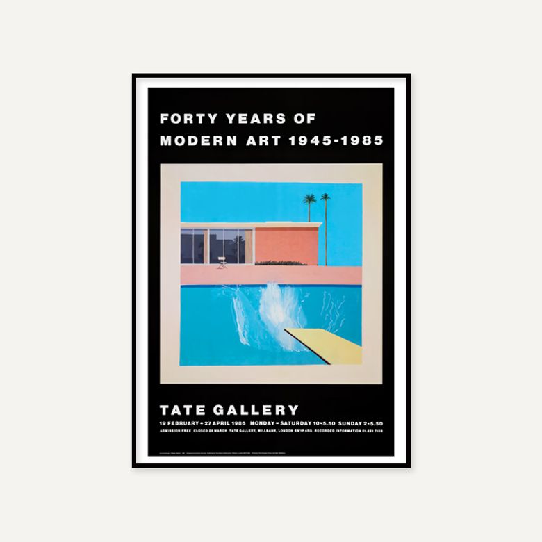 데이비드 호크니 A Bigger Splash_Forty Years of Modern Art (액자 포함)