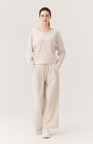 [25FW] 강연 투턱 와이드핏 밴딩팬츠 HTWPN5K03T