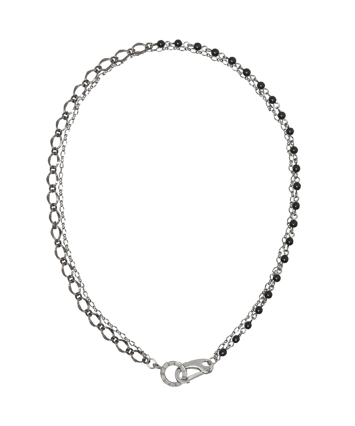 피마다지윈(PIMADAZIWIN) (2way) Dark Chain Layered Necklace