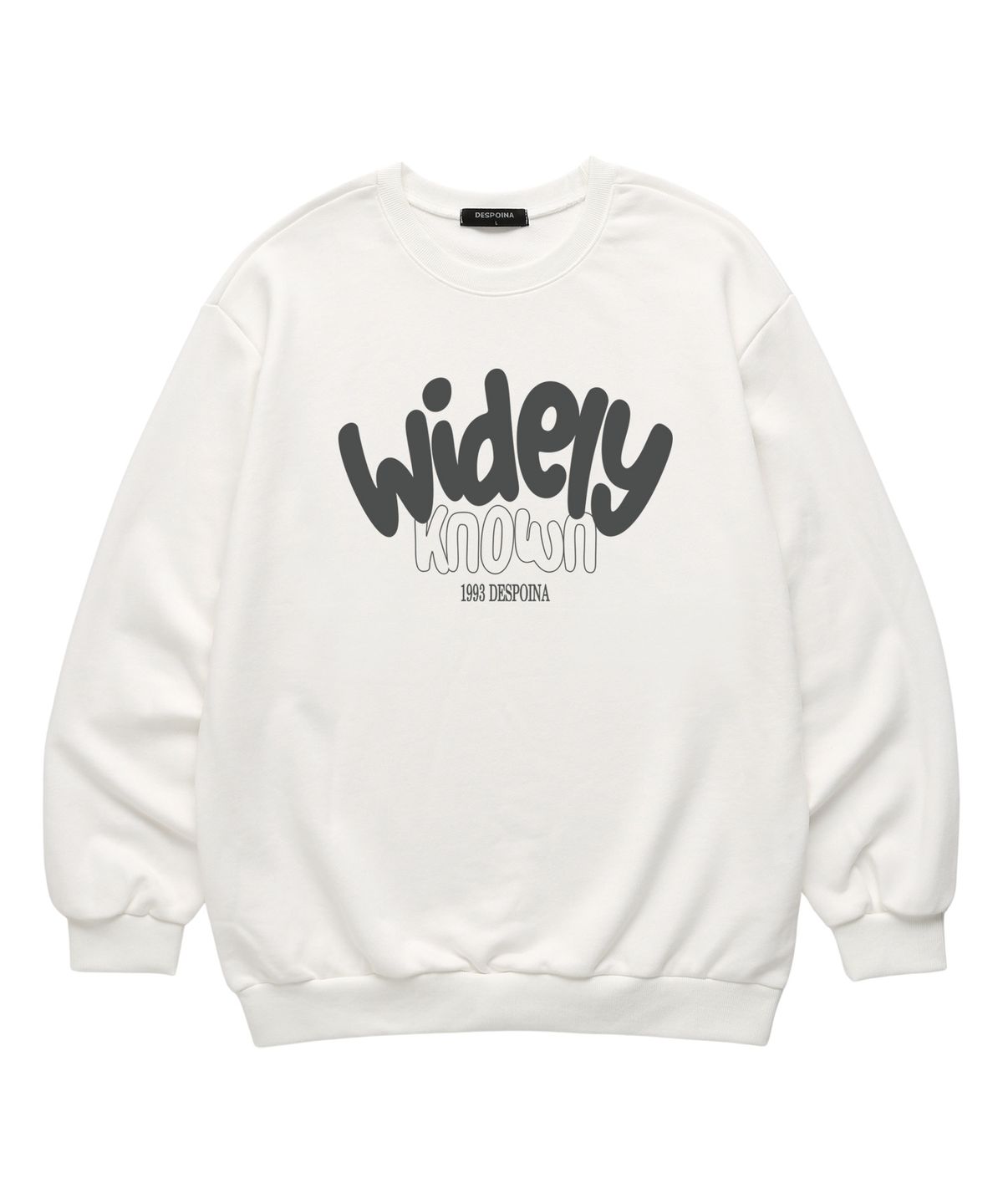 우즈(OUSE) WIDELY KNOWN 맨투맨 (DLS036) 화이트