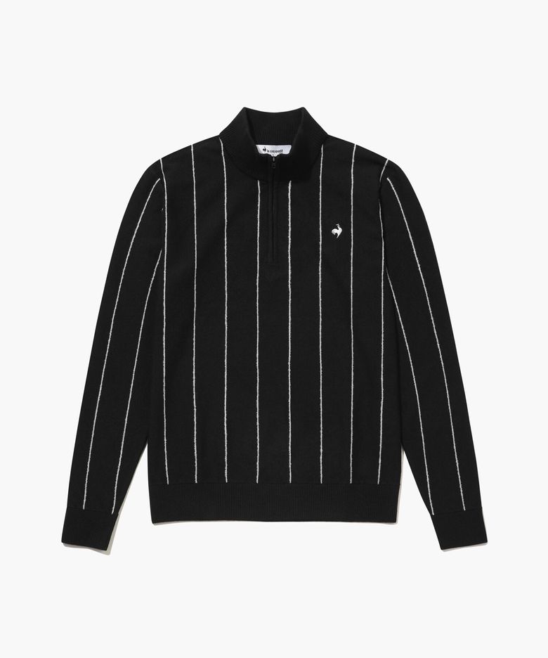 남성 스트라이프 반집업 스웨터 _BLCK GQ321MKP93