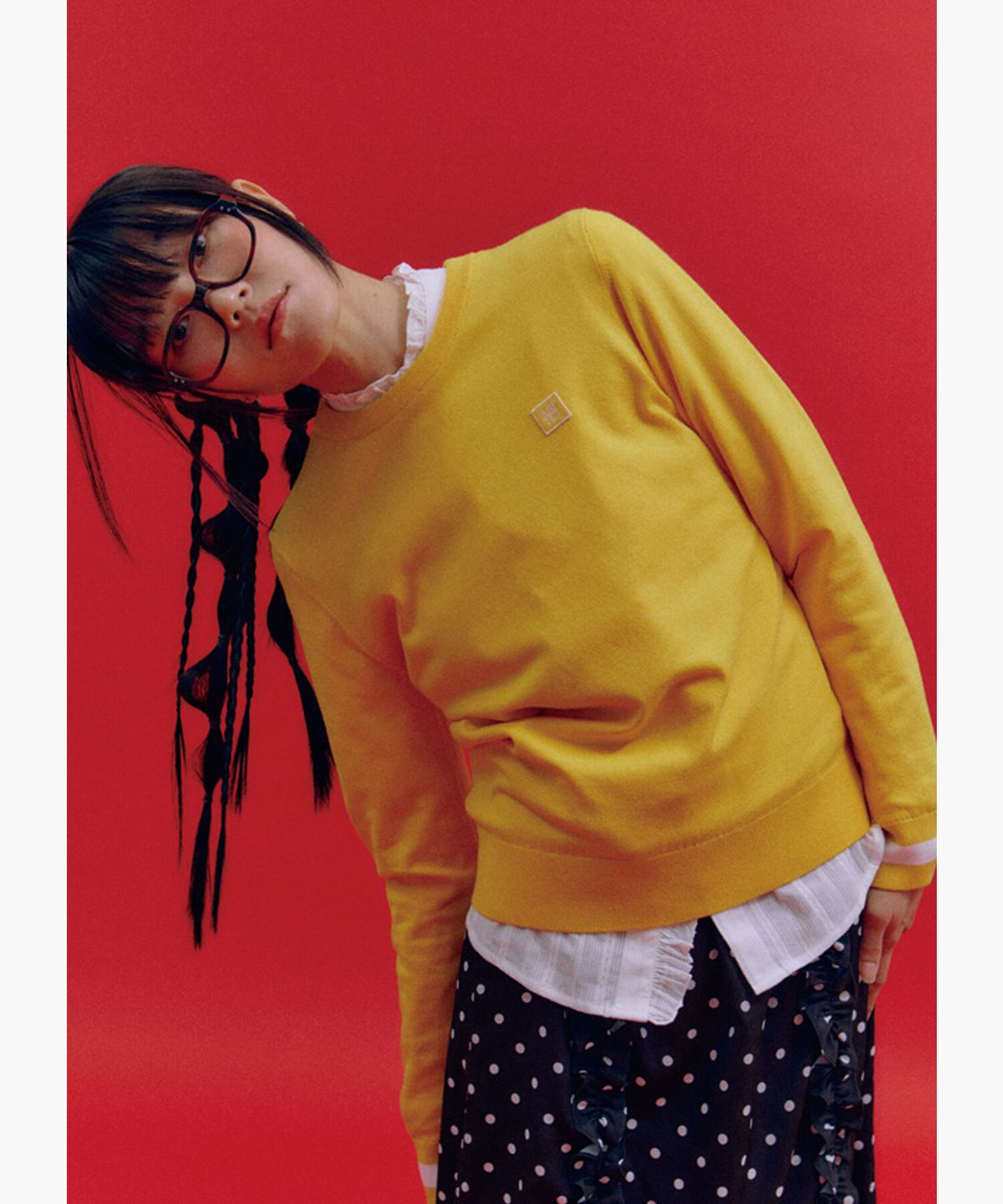 르꼬끄 골프(LECOQ GOLF) 여성 에센셜 방풍 스웨터 _YELW GQ422LKPO9