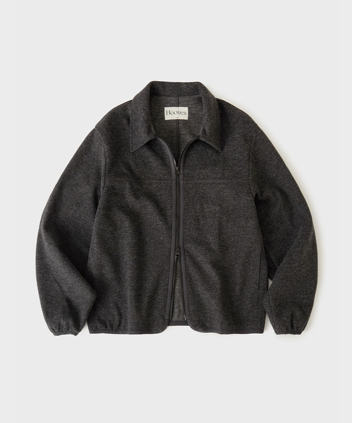 후브스(HOOVES) 패널 플리스 카라 집업 [차콜]