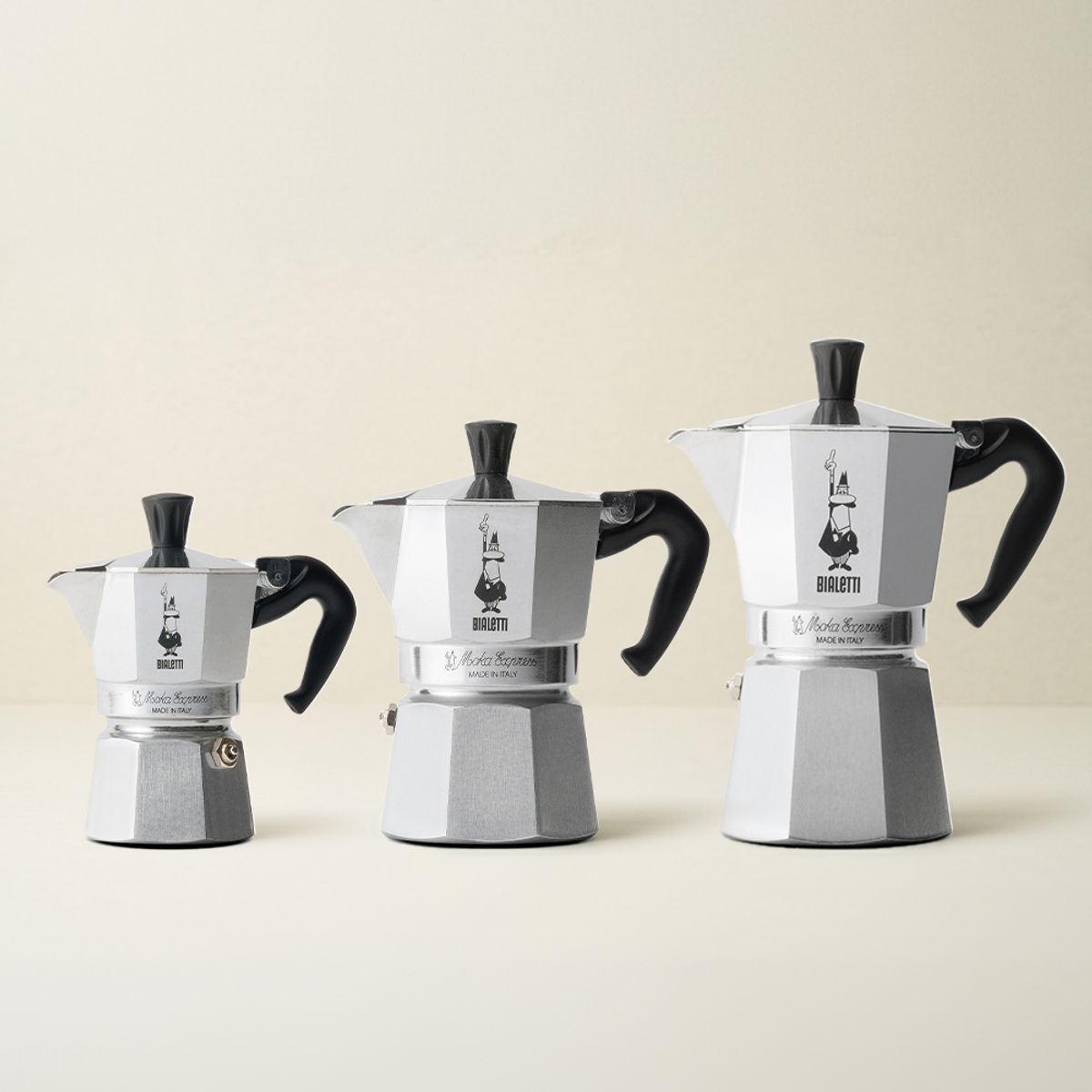 비알레띠(BIALETTI) 비알레띠 모카 익스프레스 3종 세트 (1+3+6컵)