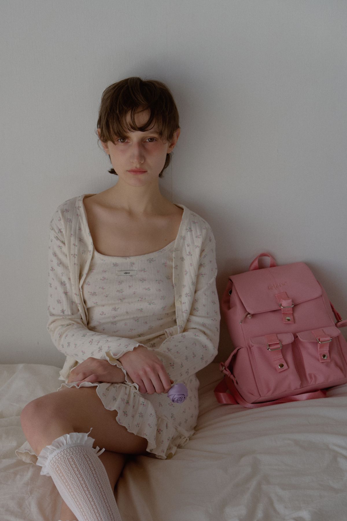 레터리(LETERIE) [리퍼브 특가]LETERIE POCKET BACKPACK_PINK