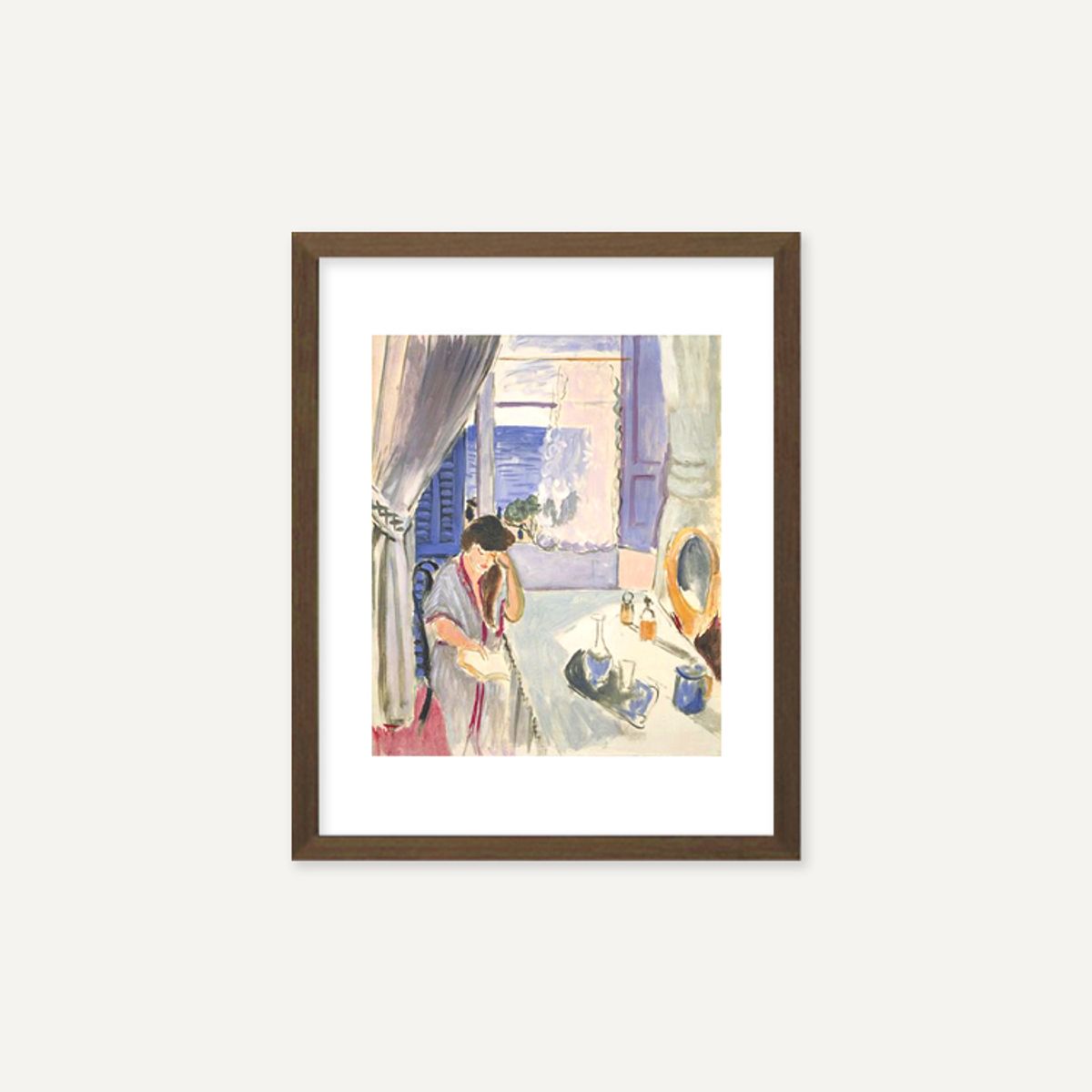 그릿시즌(GREET SEASON) 앙리 마티스 Woman Reading at a Dressing Table, 1919 (액자 포함)