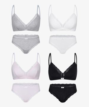 [세트] 러버스 트라이앵글 볼륨 브라+팬티 3종 택1 세트 7colors(FI261BR01F009001)