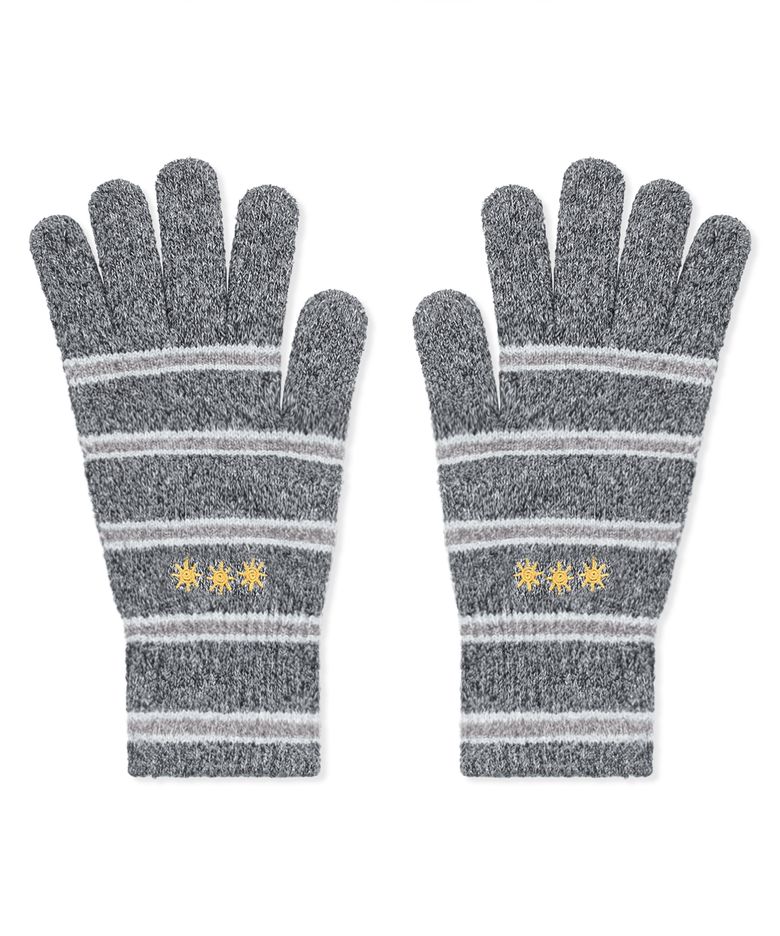 GAC023 썬 스트라이프 니트 장갑 (CHARCOAL GRAY)