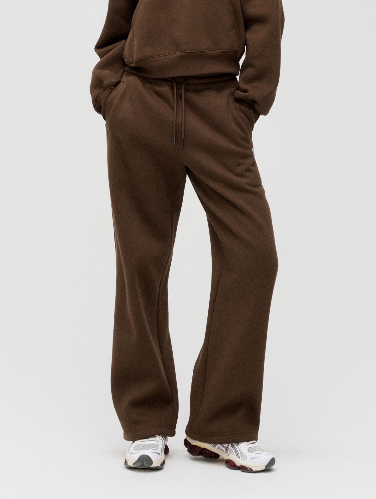 골스튜디오(GOALSTUDIO) WS ESSENTIAL BRUSHED PANTS-DARK BROWN