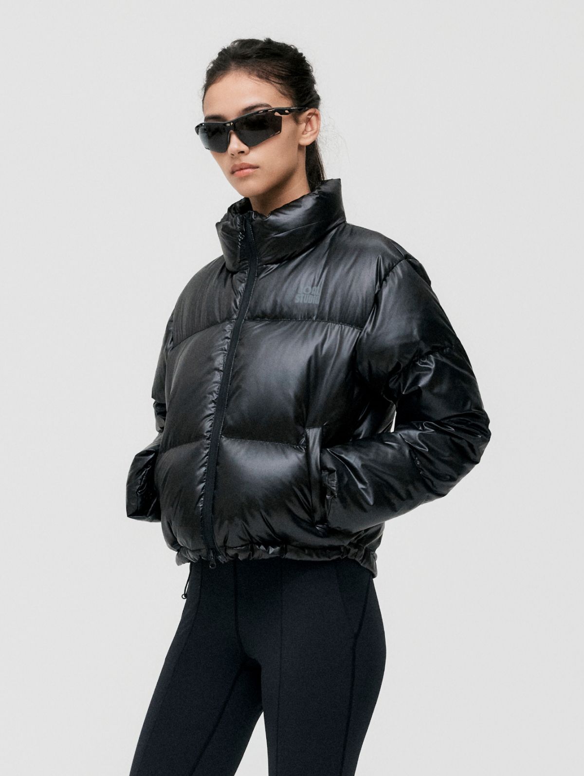 골스튜디오(GOALSTUDIO) WS CROPPED PUFFER DOWN JACKET-BLACK