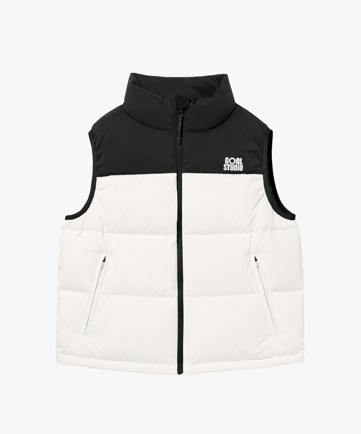 골스튜디오(GOALSTUDIO) ESSENTIAL PUFFER VEST-OFF WHITE