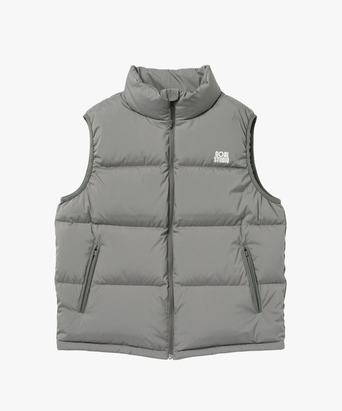 골스튜디오(GOALSTUDIO) ESSENTIAL PUFFER VEST-GREY