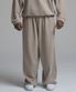 오버핏 피그먼트 와이드 스트링 조거 팬츠 - 베이지