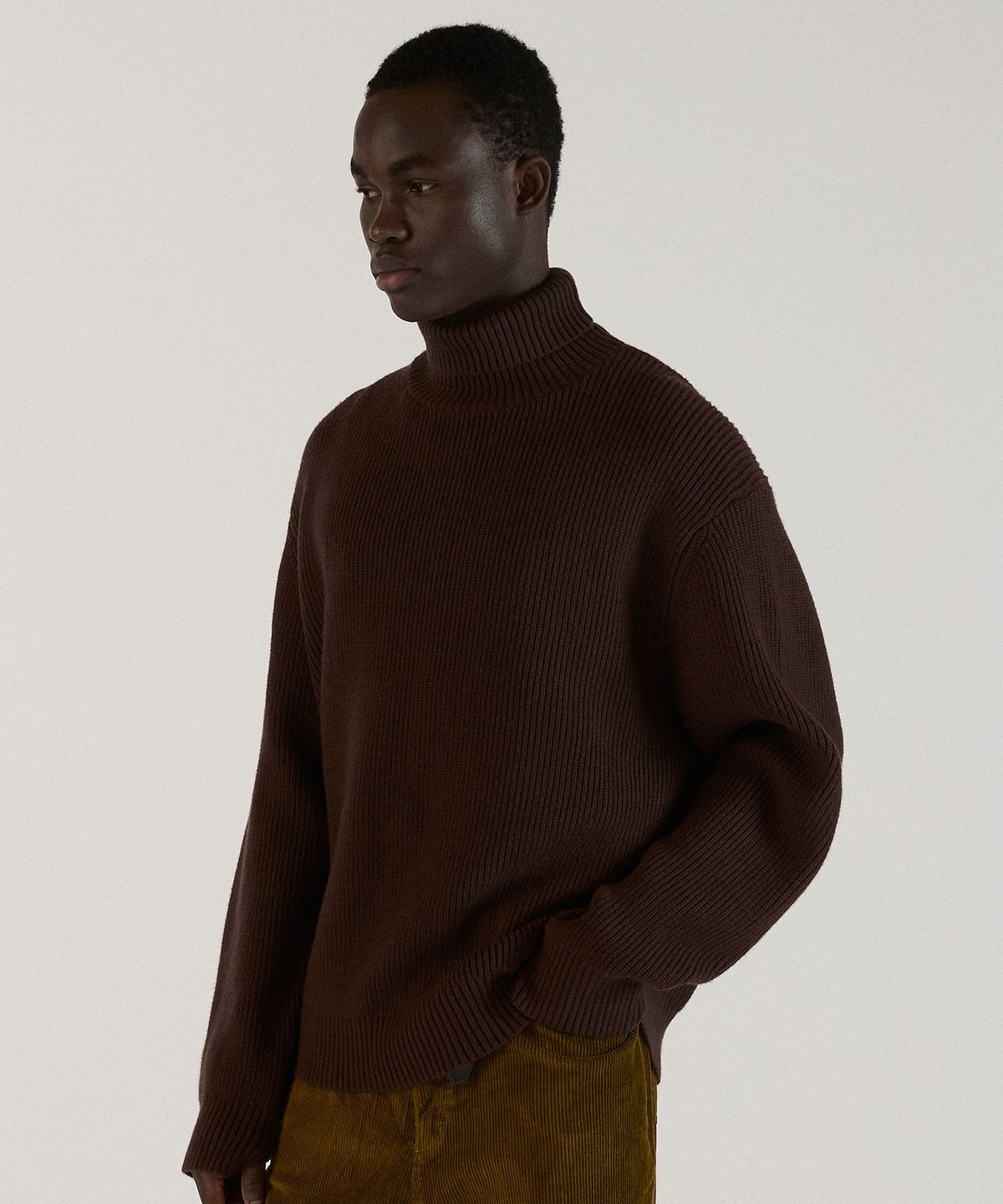 필프(PEALP) Classic Roll-Neck Knit 31(Brown)