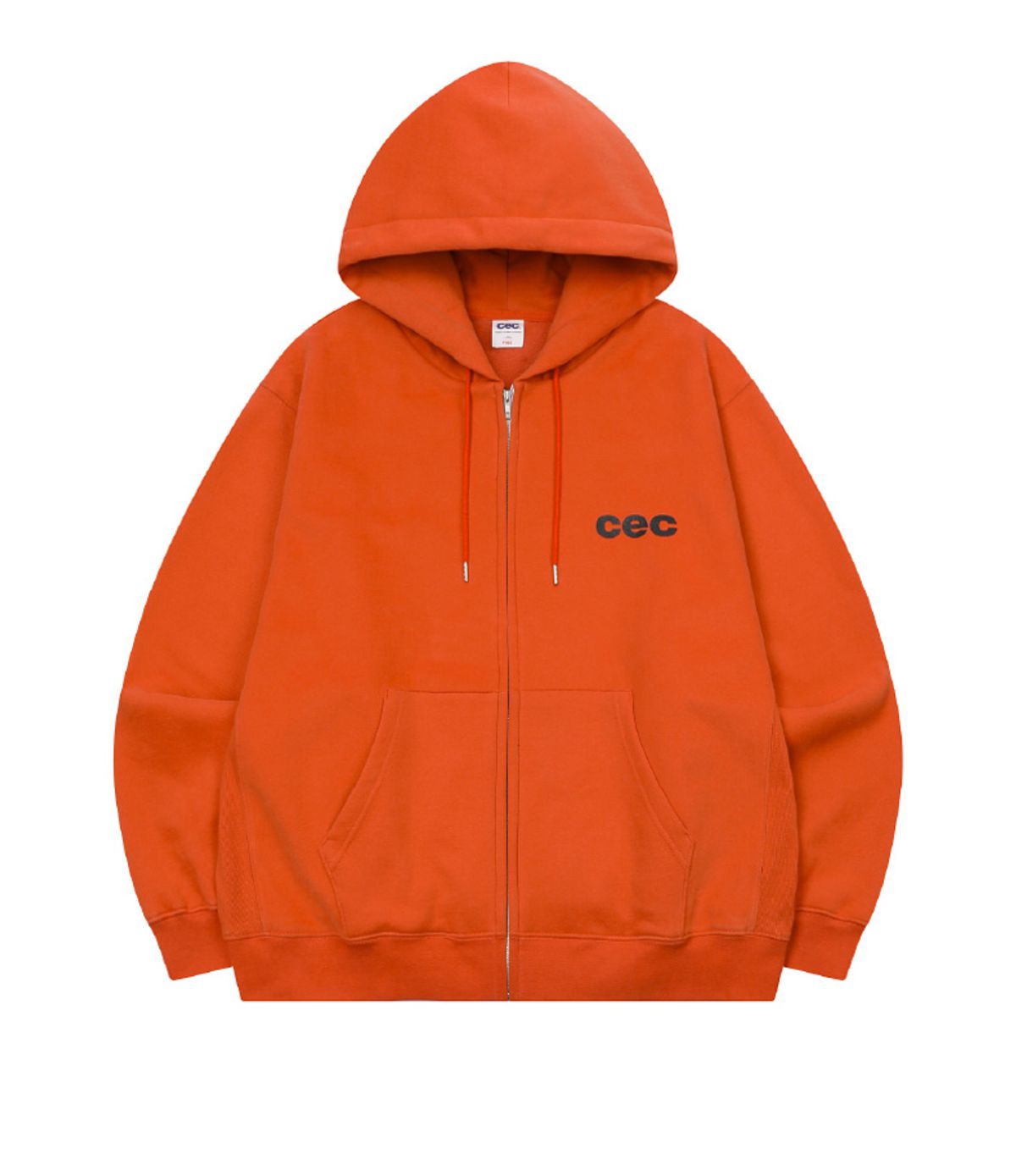 챈스챈스(CHANCECHANCE) CEC ZIP-UP HOODIE(ORANGE/기모)