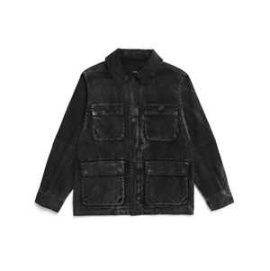 가먼트다잉 아웃포켓 사파리 자켓 Black