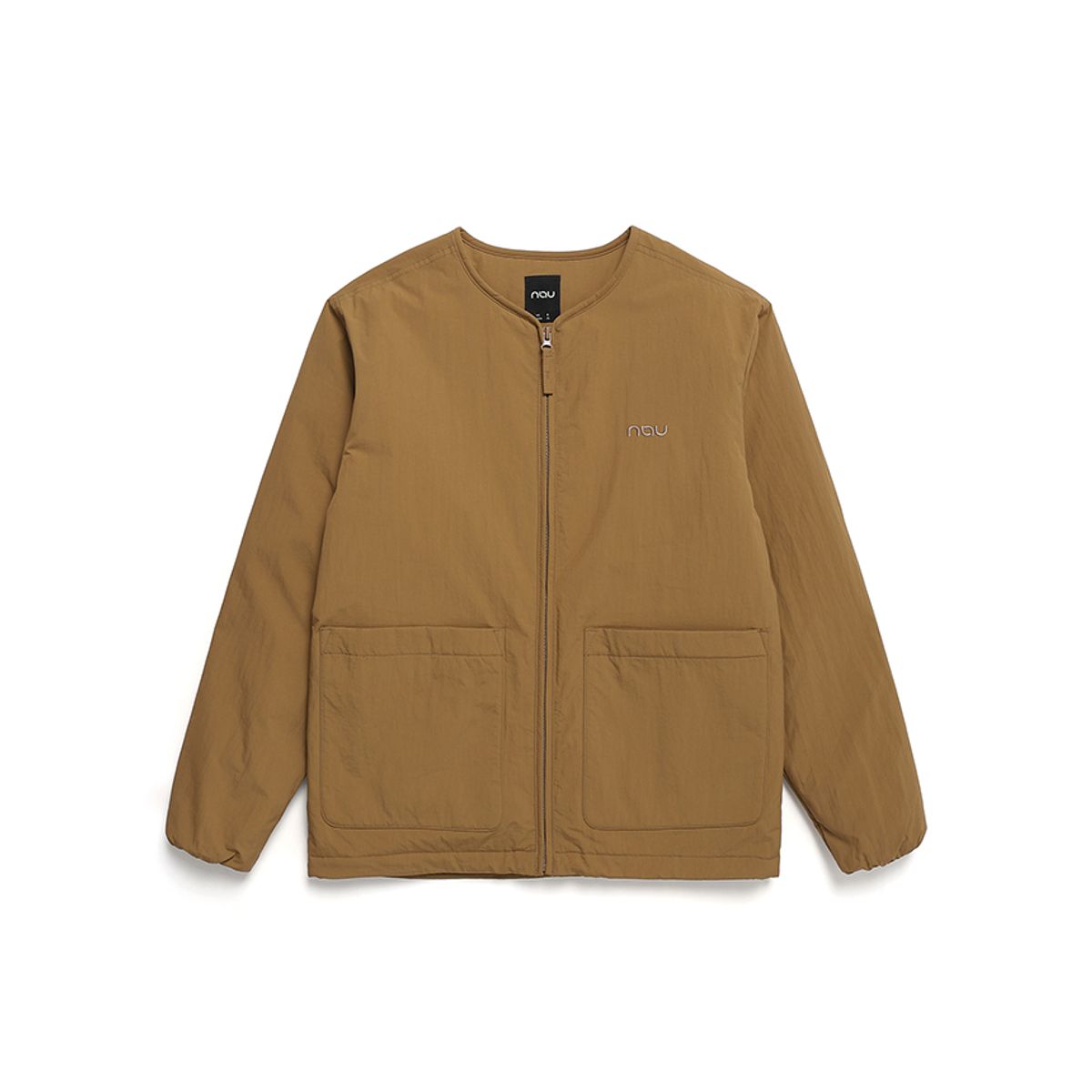 나우(nau) 카라반 패딩 가디건 Dark Beige