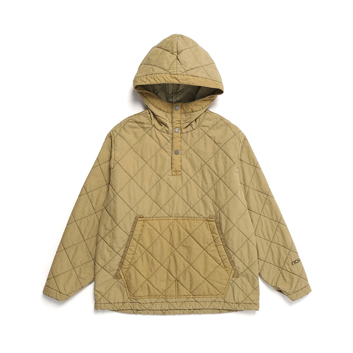 나우(nau) 가먼트다잉 퀼팅 아노락 패딩 2 Dark Beige