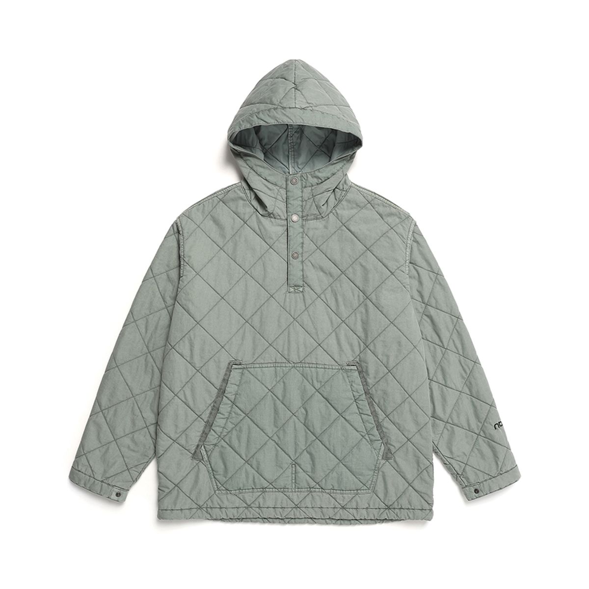 나우(nau) 가먼트다잉 퀼팅 아노락 패딩 2 Light Green