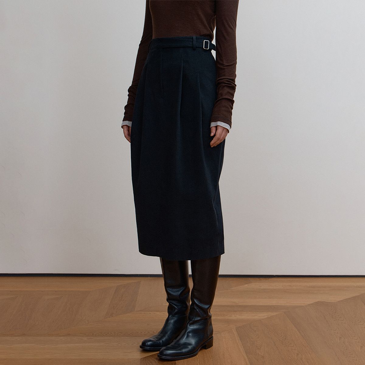 퍼블리카엑스(PUBLICKA X) LEA SKIRT BLACK