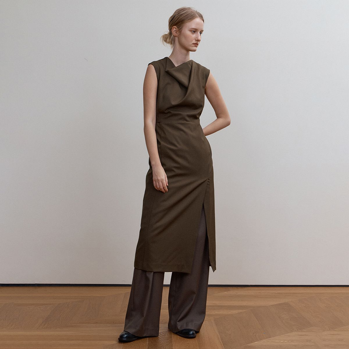 퍼블리카엑스(PUBLICKA X) DANA DRESS BROWN