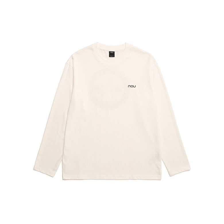 마운트 후드 긴팔 티셔츠 Ivory